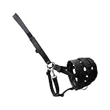 YiNLuax Atmungsaktiver Verstellbarer Pferdemaulschutz Mit Breakaway Für Training Und Reiten Freien. Belüfteter Weidemaulkorb Mit Befestigtem Breakaway