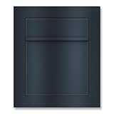 Metzler moderner Unterputz Briefkasten in Anthrazit RAL 7016 Einbaubriefkasten Pulverbeschichtet, hochwertiger Wandbriefkasten Anthrazitgrau, Postkasten