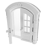 BESPORTBLE Katzenklappe für Innenbereich Doppelflügelige Haustiertür Weiß Katzengang Innentür für Katzen Welpen Kleintiere