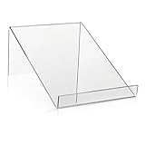 Buchständer/Buchstütze als Warenträger und Buchablage aus original PLEXIGLAS® (210x300x90mm)