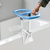 Badewanne Gepolstert Senioren, Badewannen Einstiegshilfe für Senioren, Safety Rail Zwei-Griff Einstellbar Einstiegshilfe Badewanne Verstellbar 8-17.5 cm, Haltegriff Badewanne Wanddicke,