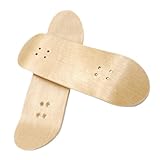 Gatuida 2 Stück Mini Finger Skateboard Holz Decks Robustes Ersatzbrett mit Vorgebohrten Löchern DIY Fingerboard Zubehör Leicht und Langlebig für Skateboard Ab Jahren