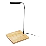 Ofggd 5 W LED Pflanzenleuchte Mit Holzsockel Für Aquarien Und Terrarien Drehbare Vollspektrum LED Beleuchtung USB Betriebene Lampe Vollspektrum Beleuchtung Für Aquarien
