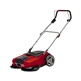 Einhell Akku-Kehrmaschine TE-SW 18/610 Li (20 L Schmutzbehälter, 61 cm Arbeitsbreite, Parkposition, Verstellbarer Lenker, abnehmbare Lippe, Ein-und Ausschalter, inkl. 3,0 Ah PLUS Akku & Ladegerät)