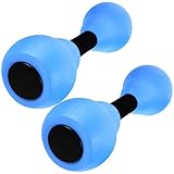 UKCOCO 2 Stück Bunte Eva Hanteln für Damen und Gepolstert Wasserfest Pool und Heimtraining Rutschfestes Handgewicht