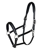 WALDHAUSEN Lederhalfter S-Line Classy, schwarz, WB