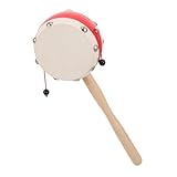 ifundom Babyspielzeug Baby Spielzeug Drum Baby-Musikspielzeug Spielzeug für Kleinkinder Mädchenspielzeug Baby-Trommeln Spielzeugtrommeln kaubar die Glocke rütteln Handglocke