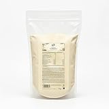 KoRo Veganes Proteinpulver Ohne Zucker Vanille 1 kg - Aus Reis-, Erbsen- und Soja Protein Pulver Vegan - Eiweißpulver Cremig-süß im Geschmack - 30 Tage Vorrat