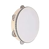 Hand Tambourin, Einreihe Tamburin, Musikalisches Tambourin, Holz Handtrommeln, Einreihige Handtrommel, Handtrommel Percussion, Tamburin Trommel, Zum Tanzen, Gesangsbegleitung, 8 Zoll