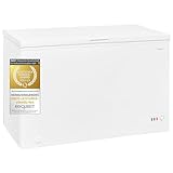 Exquisit Gefriertruhe GT320-030D weiss | Tiefkühltruhe groß 300 Liter Volumen | 4 Sterne | Einhängekorb | Deep Freezer LED-Licht