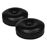 VICASKY 2 Stück Aufblasbare Langhantel aufblasbares Pool-Hanteln Hantelspielzeug schwimmen hanteln wassergefüllte hantel Wasserhantel weiche Handgewichte PVC Schwarz