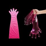 50 Stück Langarm Veterinär Handschuh, Veterinär Untersuchung Künstliche Befruchtung Handschuh, Handschuhe zur Viehbesamung, Veterinärhandschuhe, Einweghandschuhe, Haushaltsreinigung, Armschutz (90CM)