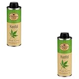 Château de l’huile Hanföl 250 ml, 2er Pack - Kaltgepresst, Reich an Omega-3 und Omega-6 Fettsäuren – In UV-lichtgeschützter Dose für optimale Frische – 100% Naturbelassen, Premium Qualität