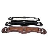 AMKA Western Sattelgurt Mondgurt anatomischer Western Bauchgurt Synthetisches Fell