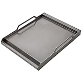 Schickling Plancha Grillplatte Groß – Massive V2A Edelstahl Grillschale 44x35cm – Großzügige Fläche zum Braten – Genau passend für Grill Hermann XL & Walter XL – Made in Germany
