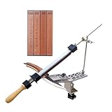 Wadakada Professioneller, Hochpräziser Messerschärfer mit Festem, Drehbares Flip-Design, Küchenmesserschärfer-Set mit Festem