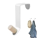 Kranzaufhänger für Haustür, Metallkranzhaken, Haustürhaken, Türhaken mit Kugel, kratzfest, Weihnachtsdekoration für Zuhause