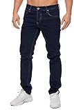 Tazzio Jeans Herren Slim Fit Stretch Jeanshose Hose Denim 16533 (34/32, Dunkelblau)