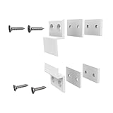 Windhager Insektenschutz Einhängewinkel-Set, 4 Stück, Montageset für Insektenschutz Spannrahmen, Montagewinkel, weiß, 04540