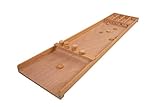 Engelhart Longfield Games - 340650 - Sjoelbak Spiel Holzen Scheiben - Holland Billard Shuffleboard Holz - 120 cm