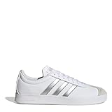 adidas Damen Vl Court Base Skateboardschuhe, FTWWHT/SILVMT/GREONE, 8 UK