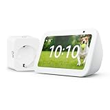 Echo Show 5 (3. Gen.) | Weiß + WiZ Smart Plug, Funktionert mit Alexa - Smart Home-Einsteigerpaket