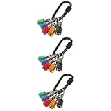 DIYEAH 3 Sätze Tragbarer Bithalter mit Schlüsselanhänger Teiliges für Gängige Schraubendreher Bits und Einfach zu Transportieren