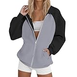 Frauen Sweatshirts Hoodie Damen Sweatjacke 2025 Kapuzenjacke Frauen Oversized Sweatshirts Pullover Lapel lose Casual Hoodie Herbst Winter Lang Sweatshirt Kapuzenpullover Mit Kapuze Reißverschluss