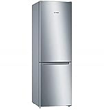 Bosch KGN36NLEA Serie 2 Kühl-Gefrier-Kombination, 186 x 60 cm, 216 L Kühlen & 89 L Gefrieren, NoFrost nie wieder abtauen, MultiBox XXL Lagerung von Obst und Gemüse, LED-Beleuchtung