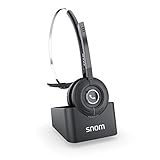 Snom A190 DECT-Headset, HD-Sound, Standalone-Telefon oder Paired Mode to Phone mit DECT-Unterstützung, Handover/Roaming im Multicell-Setup, 00004444