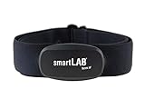 smartLAB hrm W Herzfrequenzmesser | EKG genaue pulsgurt mit Brustgurt mit Bluetooth und ANT+ Kompatible mit Garmin Wahoo Polar Apple Watch RUNTASTIC PRO STRAVA TomTom ENDOMONDO, Schwarz