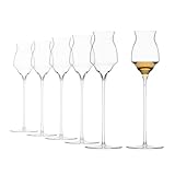 Josephinenhütte® JOSEPHINE N°10 Edelbrandgläser [DAS GLAS FÜR GENIESSER] - handgefertigt & mundgeblasen - 6er Set für Edelbrände, Tequila & Mezcal – ikonisches Design