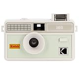 Kodak i60 Wiederverwendbare 35-mm-Filmkamera – Retro-Stil, fokussierfrei, integrierter Blitz, Drücken und Pop-Up-Blitz (Bud Green)