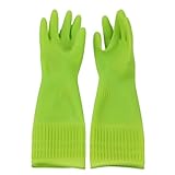 Reinigungshandschuhe, 1 Paar wiederverwendbare Handschuhe, wasserdichte Handschuhe für Geschirrspüler, wiederverwendbare Haushaltshandschuhe, verdickte Latex-Küchenreinigung, PU-Latexhandschuhe