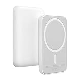 Wireless Powerbank 5000mAh für Apple iPhone, Magnetische Power Bank Schnellladefunktion Ladegerät, Kabellose externer Akku kompatibel mit MagSafe für iPhone 12 13 14 15 Serie