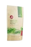 KRAFTGRAS Urweizengrassaft-Pulver BIO [250g] - naturreines Weizengrassaft-Pulver aus grünem Weizengras [vegan & glutenfrei] für Saft, Smoothie & mehr - komplett natürlich & ohne Zusätze