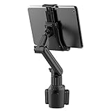 Whnbuij Auto Becherhalter - Fahrzeughalterung, 360° Drehbarer Tablet-Griff | 270° Schwenkarm Tablet Halterung, Sichere Dreieckige Basis mit weichem Silikonpolster, Telefonhalterung Halter für