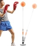 Boxsack – Reflex-Boxsack für Kinder und Erwachsene | Höhenverstellbares freistehendes Strike Bag-Set mit Boxhandschuhen und Ständer | Workout-Speed-Bag für Heimtraining, Stressabbau und Fitness