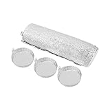 Gadpiparty 50 Stück Aluminiumfolie Wiegeschalen Laborwaagen Große Einweg Wiegeschiffchen Temperaturbeständig Vielseitig für Flüssigkeiten und Feststoffe