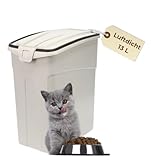 GarPet Futtertonne Luftdicht mit Deckel Futtertonne Hund Katze Hundefutter Aufbewahrung Trockenfutter Aufbewahrung Futterbox Hund Hundefutter Box 13 L
