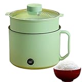 Mini Fondue Set | Elektrischer Multikocher Mit Dampfgarfunktion | Tragbarer Kompakter Dampfgarer Mit Schnellaufheizung Für Ramen Suppe & Fondue