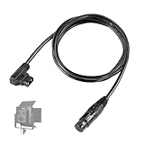 NEEWER 6Fuß/1,8m D Tap Stecker auf 4 Pin XLR Buchse Stromkabel,Netzkabel für NEEWER PL60C kontinuierliche LED Videoleuchte, NC011