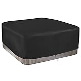 Whirlpool Abdeckung Whirlpool Outdoor aufblasbar SPA Hot Tub Pool, Quadrat Allwetter Garten Whirlpool Abdeckun 420D Oxford-Stoff, Schutz vor Wind UV schützende (200 * 200 * 85 cm)