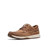 Clarks Herren Sailview Lace, Hellbraunes Nubuk, 43 EU
