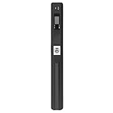 Tragbarer Scanner, Portable Photo Scanner mit Quick Scan, 900 DPI JPG PDF Format, einfache Verbindung für A4-Papier (Schwarz)