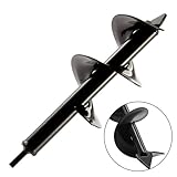 Spiralbohrer für den Garten, 8 x 30 cm, Sechskantschaft, Schneckenbohrer, Hof, Einstreu, Pflanzpfosten, Lochbagger, Werkzeuge, 1 Stück