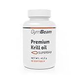 GymBeam Premium Krillöl Superba2® - Antarktisches Krillöl mit EPA DHA, Astaxanthin, Cholin und Phospholipiden, nachhaltige Alternative zu Fischöl, 1000 mg Softgel-Kapseln, 60 Kapseln