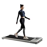 PMVRTHQV Elektrisches Laufband für Zuhause, 10km/h Fitness Klappbar Walking Pad Jogging & LED Display Joggen,Grau