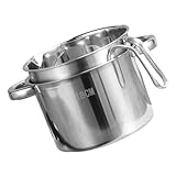 LAPYAPPE 1Satz Doppelkessel Schmelztiegel für Käse und Butter zum Schmelzen und Dämpfen Platzsparendes Design Leicht zu Reinigen