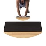 Holz-Balance-Board – Rutschfester Tragbarer Trainer Für Erwachsene, Rumpfstärkung Und Balance-Pad Für Zuhause, Büro, Fitnessstudio, Fitness, Pilates | Rehabilitation, Training Für Männer, Frauen